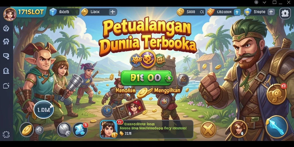 Screenshot utama 171SLOT menunjukkan aksi gameplay Open World yang mendebarkan.