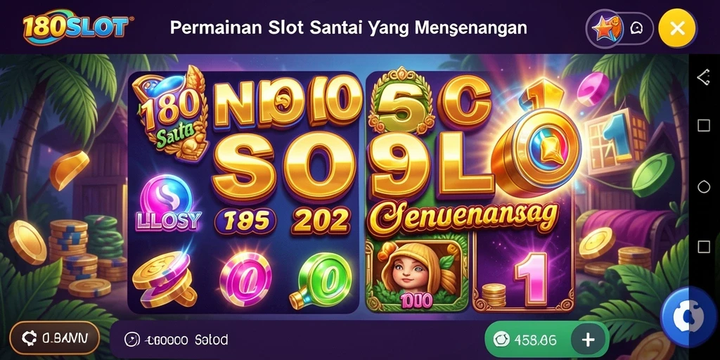 Tampilan gameplay 180SLOT yang menarik dan menenangkan.