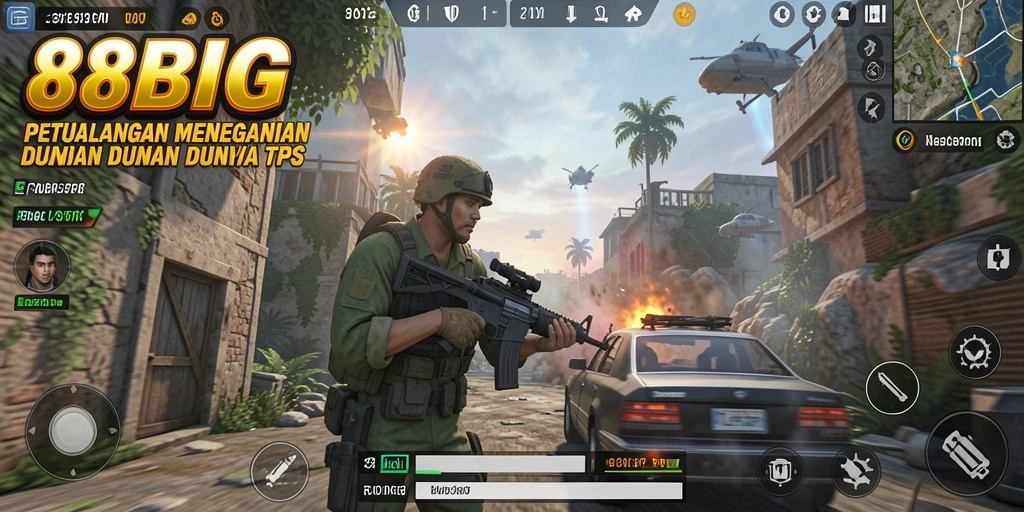 Screenshot gameplay 88BIG menampilkan aksi pertempuran yang mendebarkan.