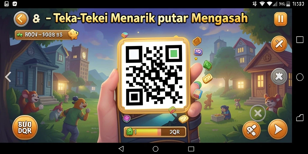 Tampilan gameplay 8QR dengan teka-teki menantang yang menarik.