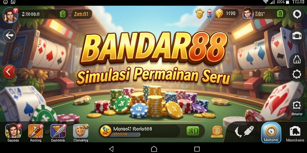 Tampilan utama gameplay BANDAR88 yang menarik dan dinamis.