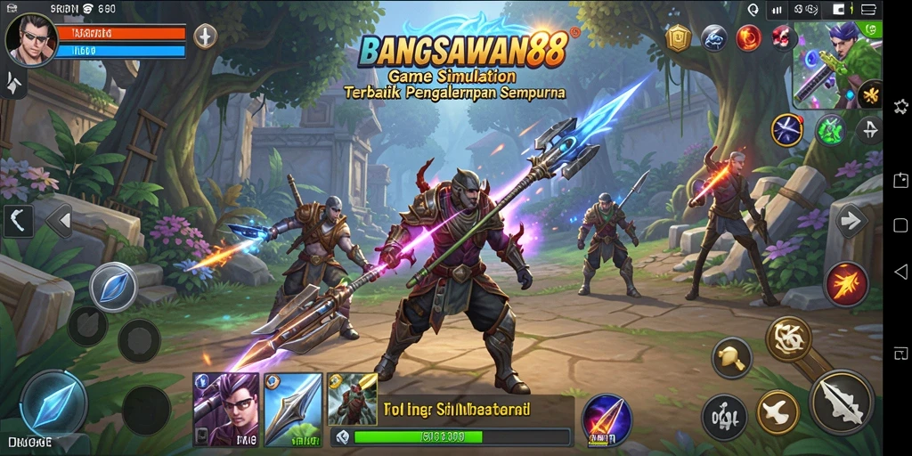 Tampilan gameplay menarik dalam BANGSAWAN88.