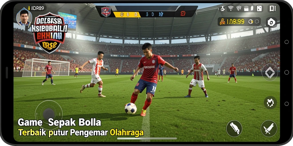 Tampilan gameplay IDR89 yang memukau dengan aksi sepak bola seru.