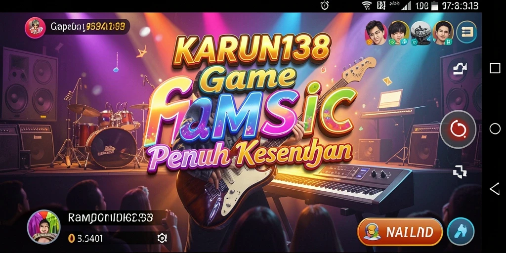 Tampilan gameplay seru dari permainan musik KARUN138.