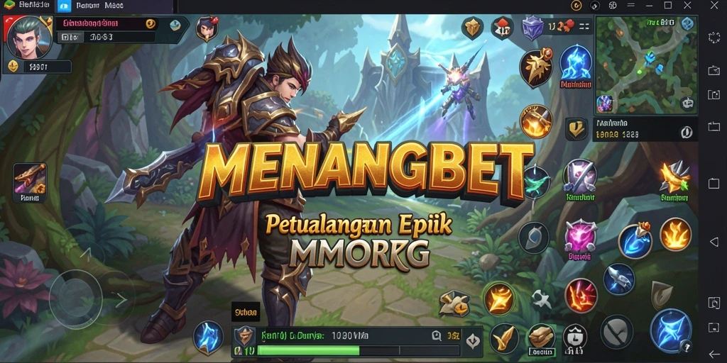 Screenshot gameplay MENANGBET menampilkan aksi seru dalam dunia MMORPG.