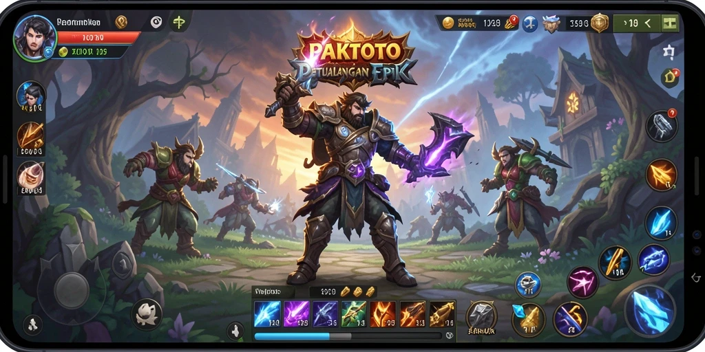 Tampilan gameplay menakjubkan dari PAKTOTO dalam petualangan ARPG yang seru.