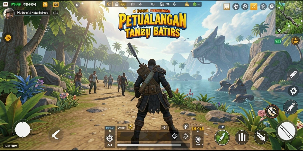 Tangkapan layar gameplay PPV99 menampilkan eksplorasi dunia terbuka.