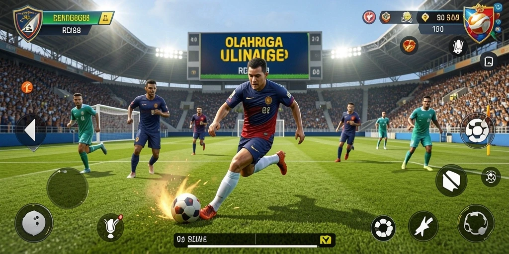 Screenshot RDI88 menampilkan aksi seru dari gameplay olahraga.
