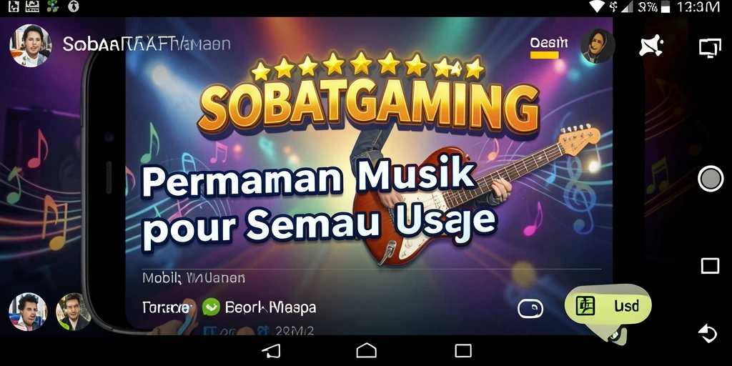 Gameplay seru SOBATGAMING yang menampilkan musik interaktif.