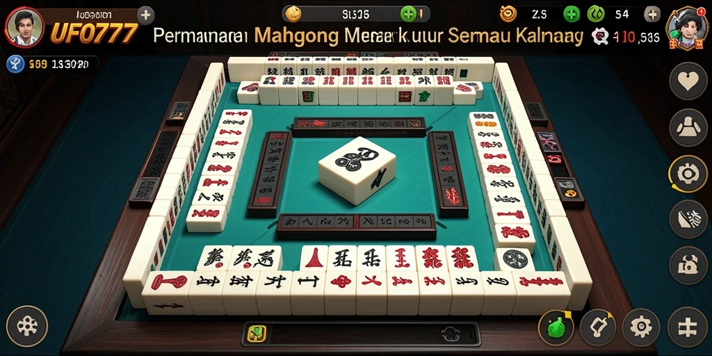 Screenshot utama UFO777 menampilkan gameplay Mahjong yang menarik dan menantang.