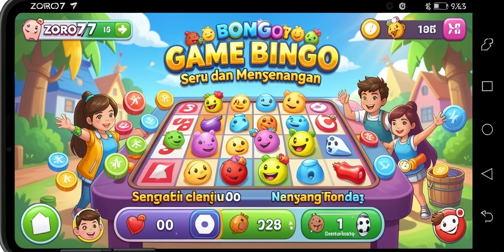 Tangkapan layar utama ZORO77 menampilkan keseruan bermain Bingo.