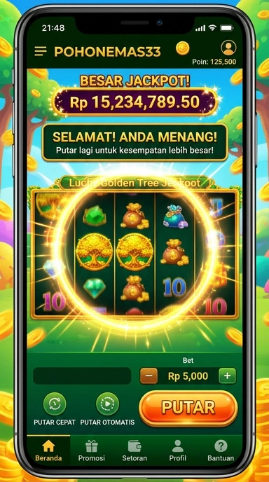 Tampilan antarmuka aplikasi pohonemas33 yang sederhana dan mudah digunakan.